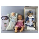 4 vintage dolls: Sara Kay limited edition wood