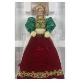1995 Holiday Jewel Porcelain Barbie doll New in
