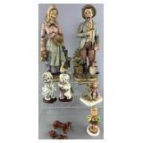 Group of porcelain figures, 2 Walt Disney 'Shaggy