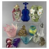 Group of glass decorative accessories, Fenton