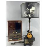 Vintage Elvis Presley musical jewelry box, lamp