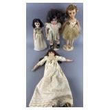 4 vintage dolls: vintage Madame Alexander