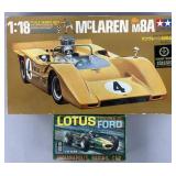 2 vintage racing models in original boxes