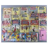 Group of vintage Katy Keene comics, notepad &