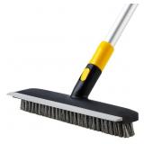 Yocada Telescopic 2-in-1 Stiff Bristle Floor Scrub