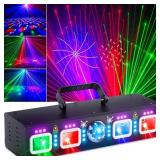 KeoBin 6-in-1 DMX Laser DJ Party Light