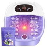 MoodRelish Purple Foot Spa Lavender Soak 16oz Heat