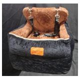 Zilemoon Pet Car Seat Portable BrownBlack As-Is