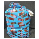 Blue Metallic Gift Wrapped Present