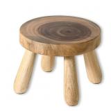 ABBI NIMO Natural Solid Wood Step Stool 9x9x6.3in