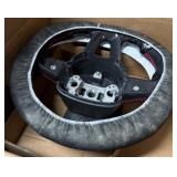 Carbon Fiber Steering Wheel Red Stitching Ergonomi