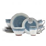 Sango Stoneware 16pc Dinnerware Set Blue