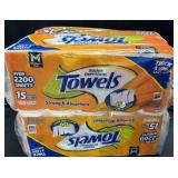 2- 15ct. Bags of Super Premium Paper Towel Rolls