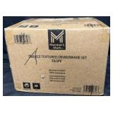 16-Piece Textured Dinnerware Set, Taupe