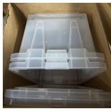 2- Clear Plastic Totes w/ Lids