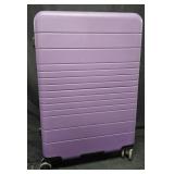 LOCKED Suitcase w/ wheels. Purple. No key or