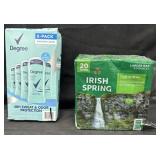 Degree shower clean deodorant 5 pack. Irish