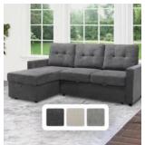 Abbyson Home Kylie Storage Sectional with Pullout