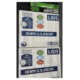 WindCup White plastic lids 2,000 ct. White