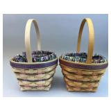 2 - 1996 Easter Baskets w Liners & Protectors-