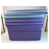 4 Large 33 Gallon Sterilite Totes w Lids