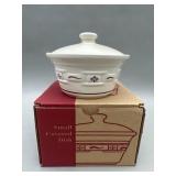 Small Covered Dish - Longaberger USA Pottery in