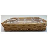 Large Hostess Serving Tray w 2 Protectors -