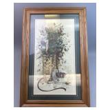 Pat Richter ï¿½Rose Bowlï¿½ Basket Print - Framed 19