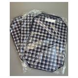 12 Classic Plaid Fabric Placemats - Longaberger