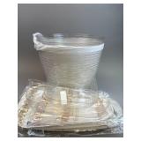 9 Asst Longaberger Protectors & Lids - Sleigh