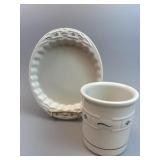 Quiche Casserole Dish & Crock Pot- Blue USA