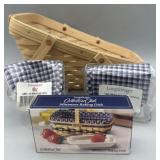 Medium Vegetable Basket & 5 Asst J.W. Miniature