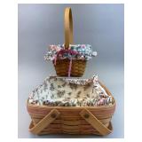 2 Mothers Day Baskets 1992 & 1993 w Liners &