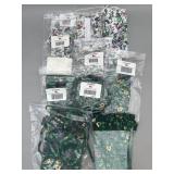 10 Fabric Accessories in Sweet Pea & Emerald Vine