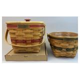 Cranberry & Jingle Bell Christmas Baskets w