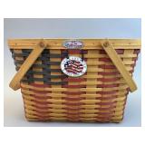 25th Anniversary Flag Basket (has some damage) w