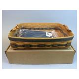 1996 Small Serving Tray w Liner & Protector -