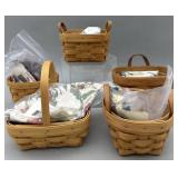 5 Booking Baskets w 5 Liners & 3 protectors-