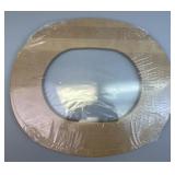 NEW XL Oval Waste Basket Woodcrafts Lid w Cutout