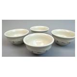 4 - 4 inch Berry / Dessert / Ramekin Bowls - Blue