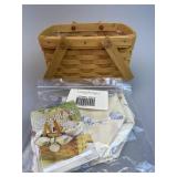 1999 Seashell Basket w Liner & Protector -