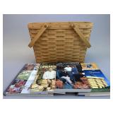 Magazine Basket w 4 Longaberger Books