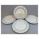 4 - 9 inch Luncheon / Dinner Plates - Blue USA