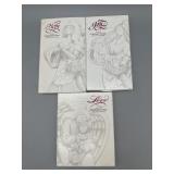 Angel Pottery Cookie Molds - 3  Longaberger 1994,