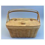 1991 Heirloom Basket w Hinged Top - Longaberger