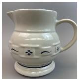 Large Milk / Water Pitcher - Blue USA Longaberger