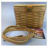 Shoulder Purse w Leather Strap, Liner w Pockets &