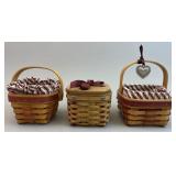 3 Small Sweetheart Valentine Baskets all 3