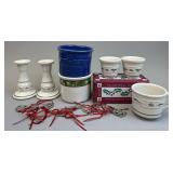 Assorted Pottery & Pewter - Votives,