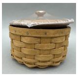Round Coaster Basket w Lid & Protector -